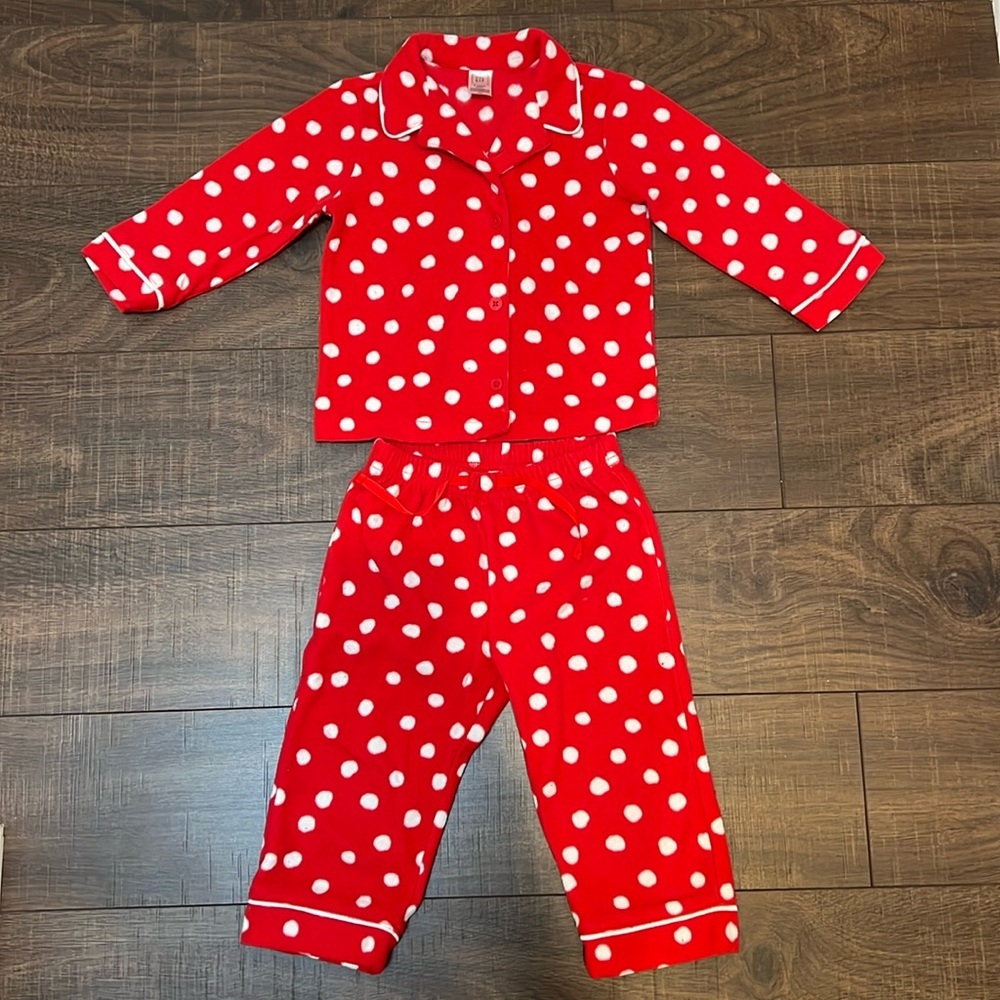Gap baby polka dot pajama sets size:2years